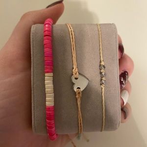 3 adjustable Pura Vida bracelets